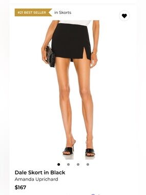 Amanda Uprichard Dale Skort Black XS